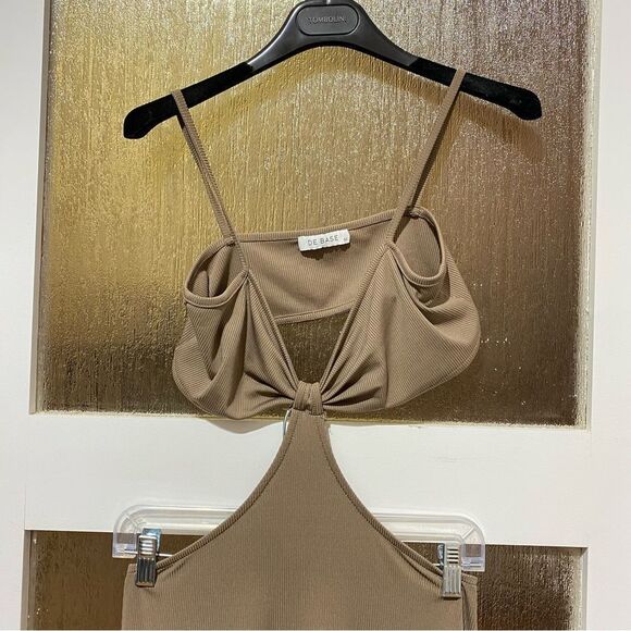 NWOT DE BASE Cut Out Waist Bodycon Dress - Picture 3 of 6